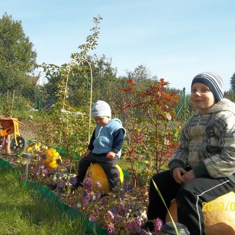 DZIECIACZKI NA DYNIACH:)