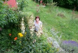 Bożenka i jej ukochane Juki ogrodowe w lipcu ;)