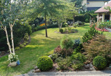 Widok na ogród za domem