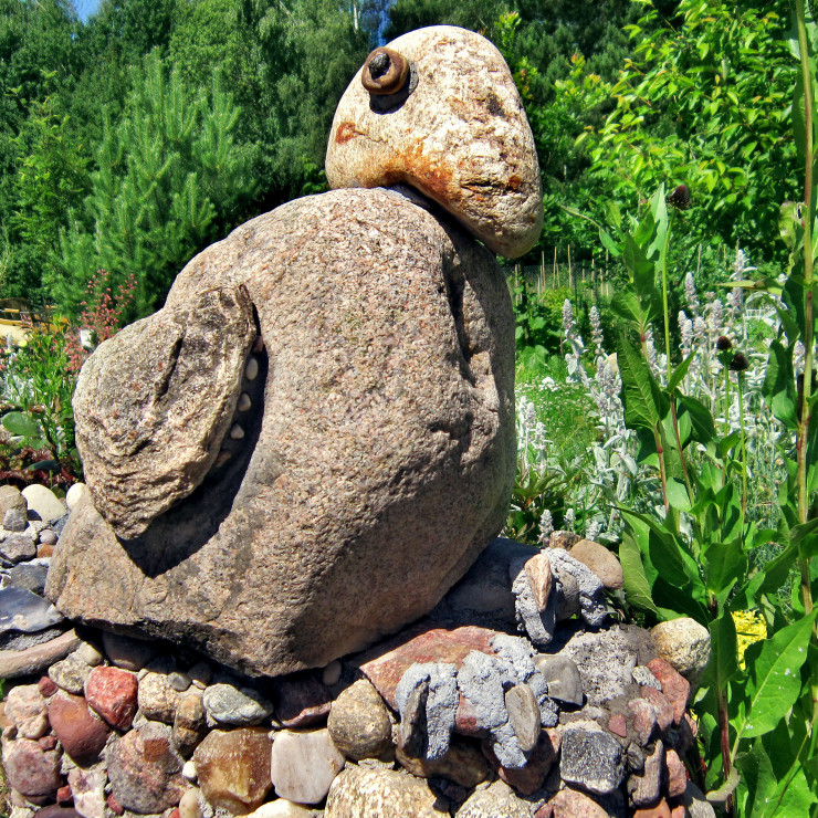 Kamienna papuga, która w zamyśle miała być orłem ;).