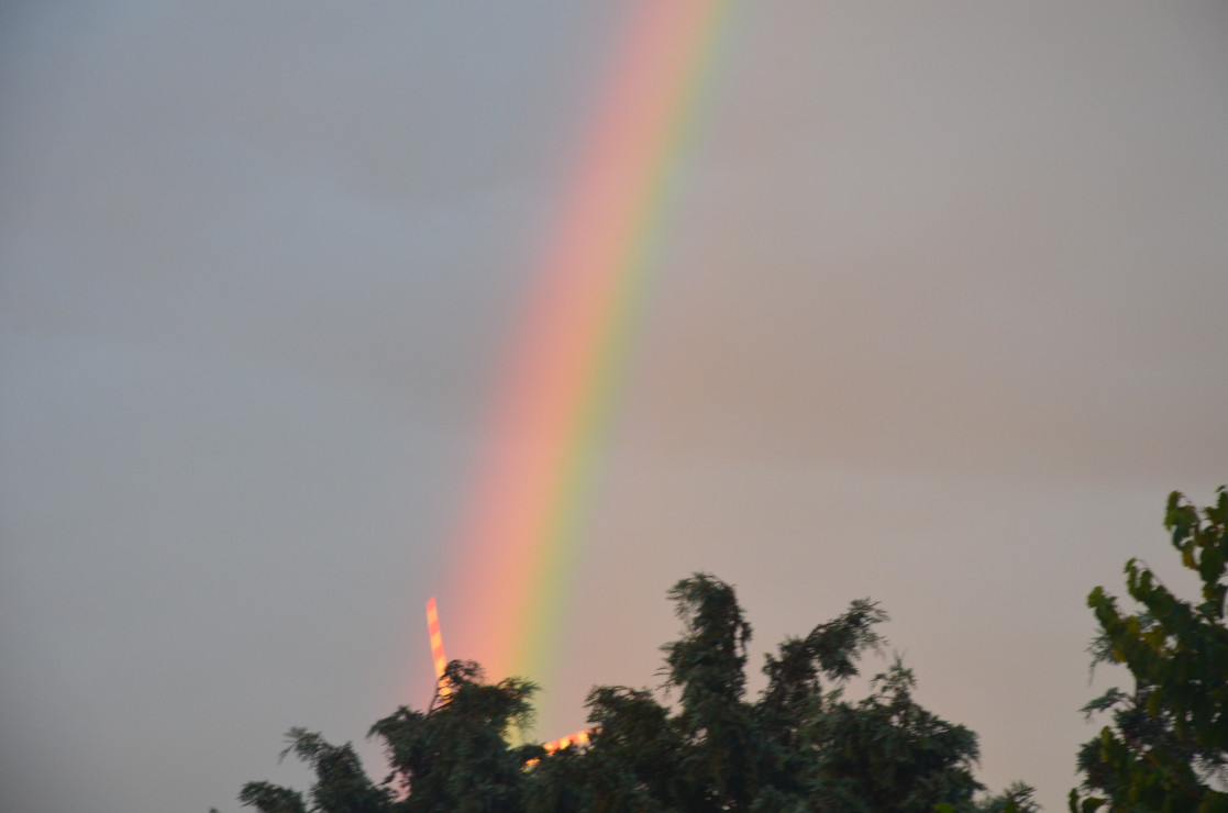 Tęcza nad naszą wioską :) 
2016-08-21